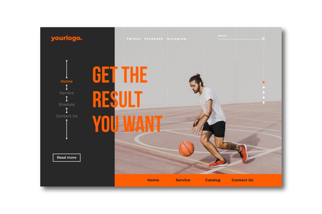 sport website design